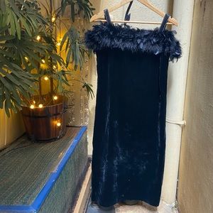 Midi Velvet Dress.Size - M